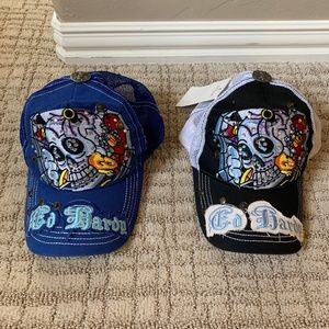 Ed Hardy Hat Adjustable Snaps Women's One Size New